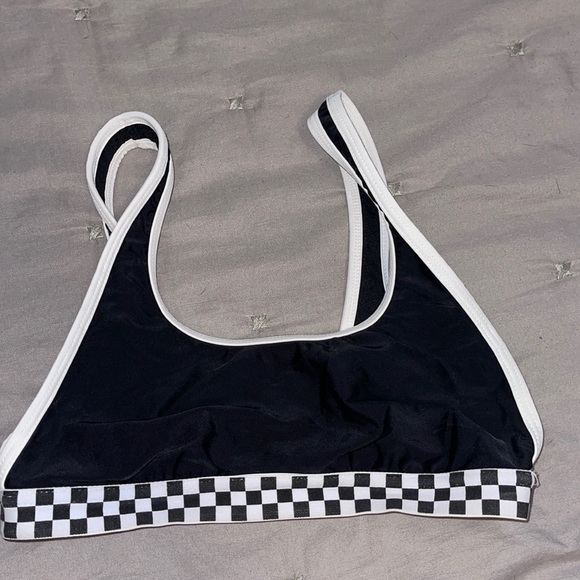 Black & checkered bathing suit - Picture 1 of 4